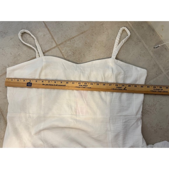 Beginning Boutique Angel Wings White Mini Dress Smocked Back Spaghetti Strap, 16 - Picture 11 of 11